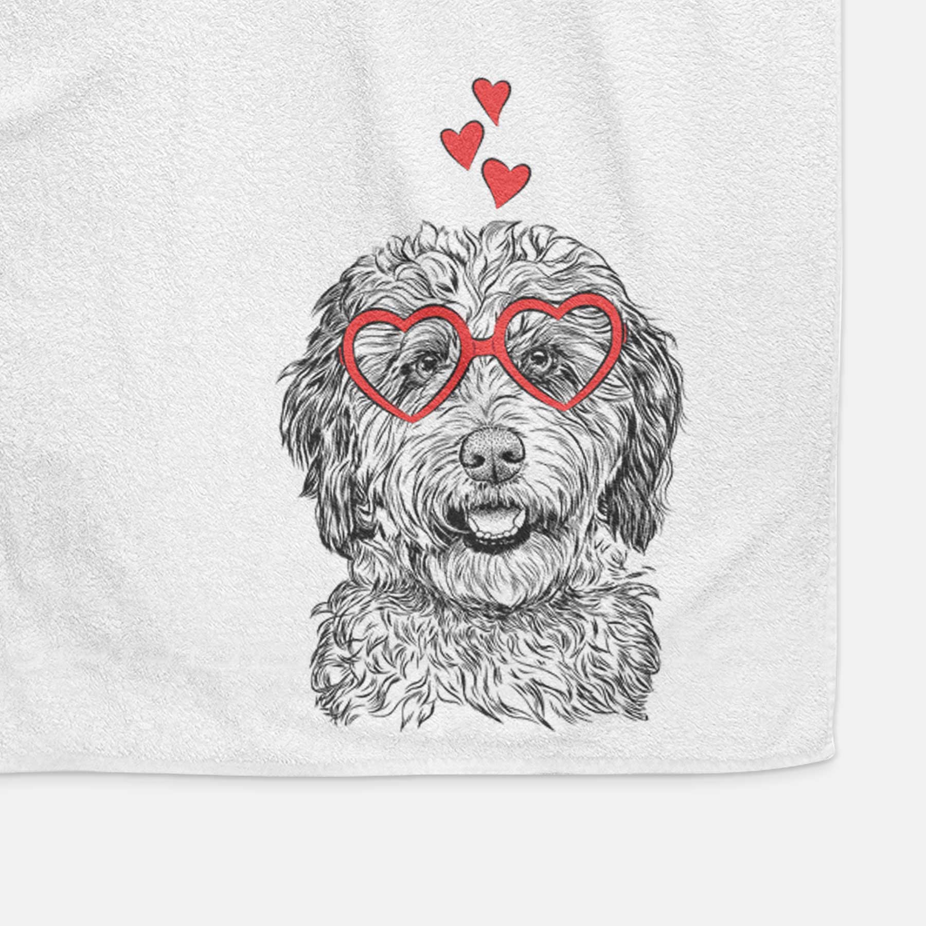 Palmer the Aussiedoodle Decorative Hand Towel