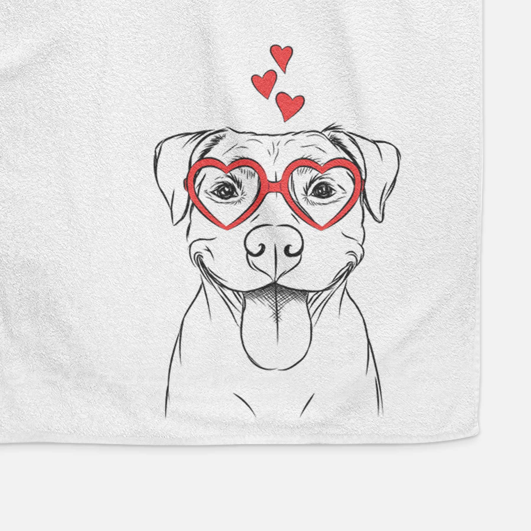 Parker the Pitbull Decorative Hand Towel