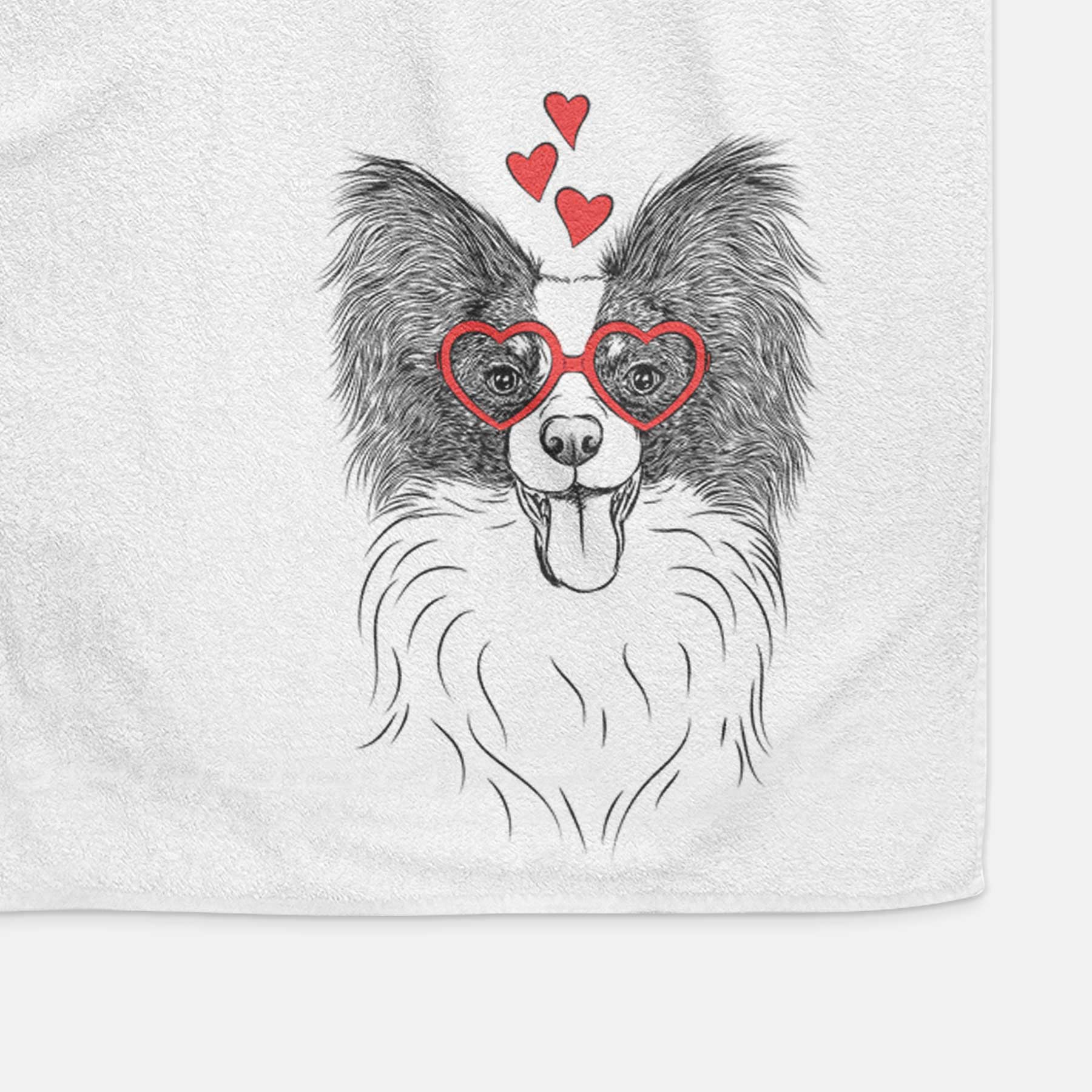 Patrick the Papillon Decorative Hand Towel