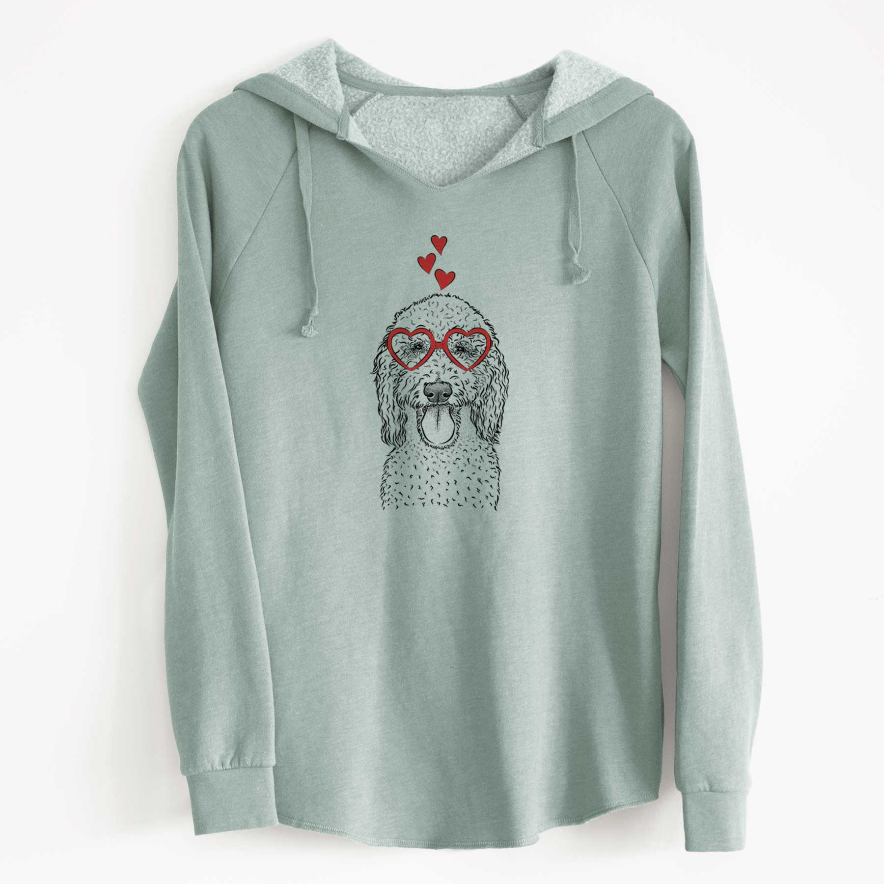 Valentine Pavlov the Goldendoodle - Cali Wave Hooded Sweatshirt