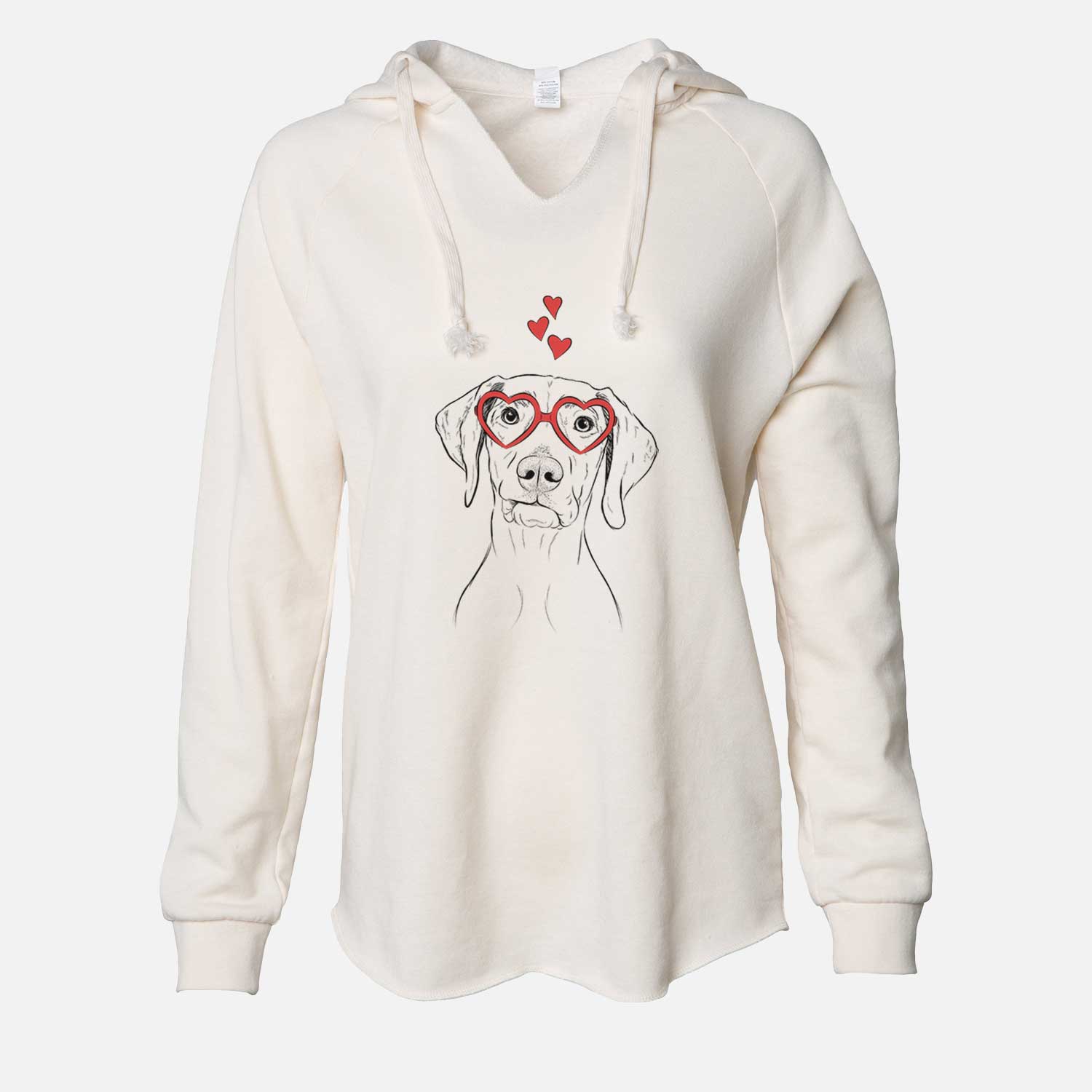 Valentine Pawley the Vizsla - Cali Wave Hooded Sweatshirt