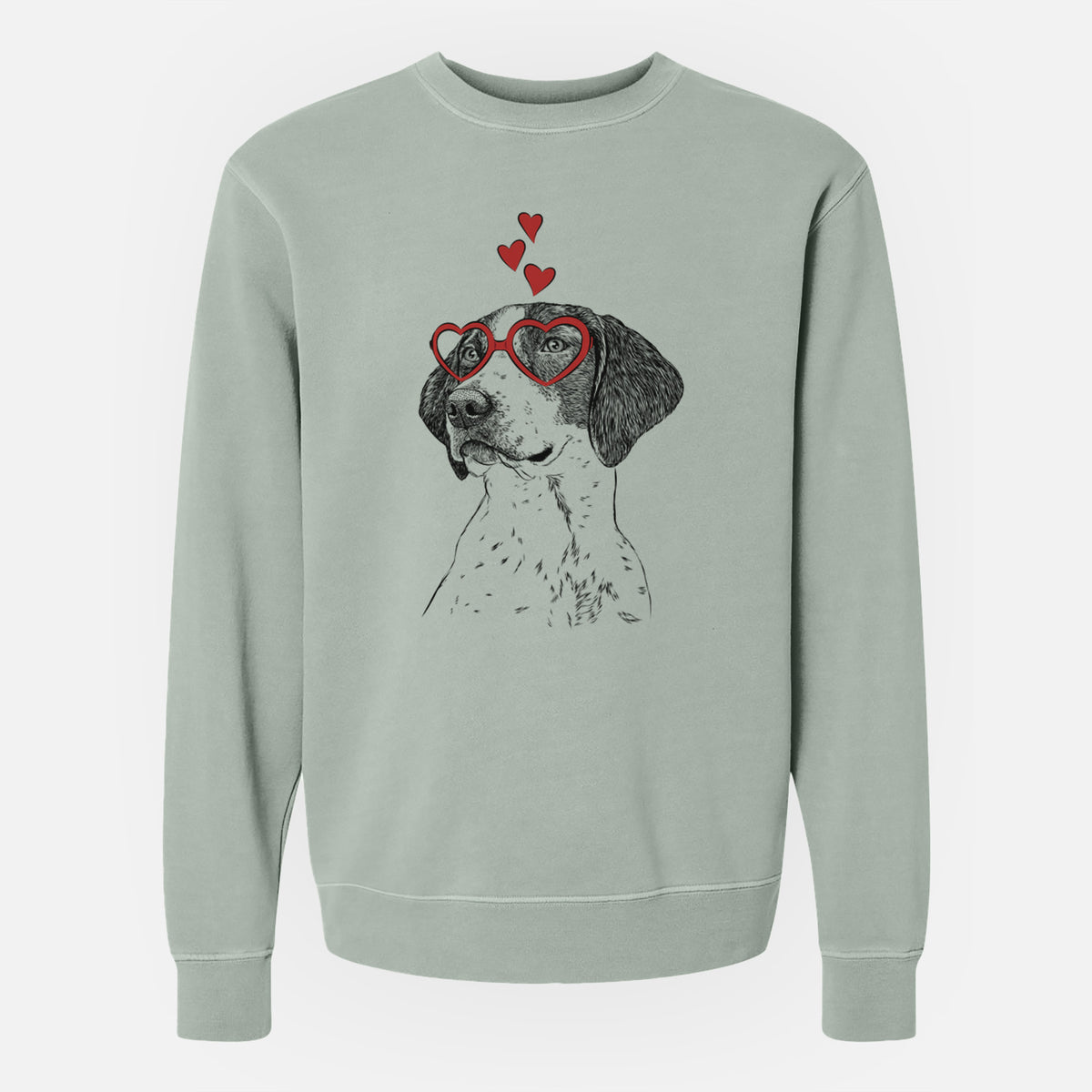Valentine Payton the Mixed Breed - Unisex Pigment Dyed Crew Sweatshirt