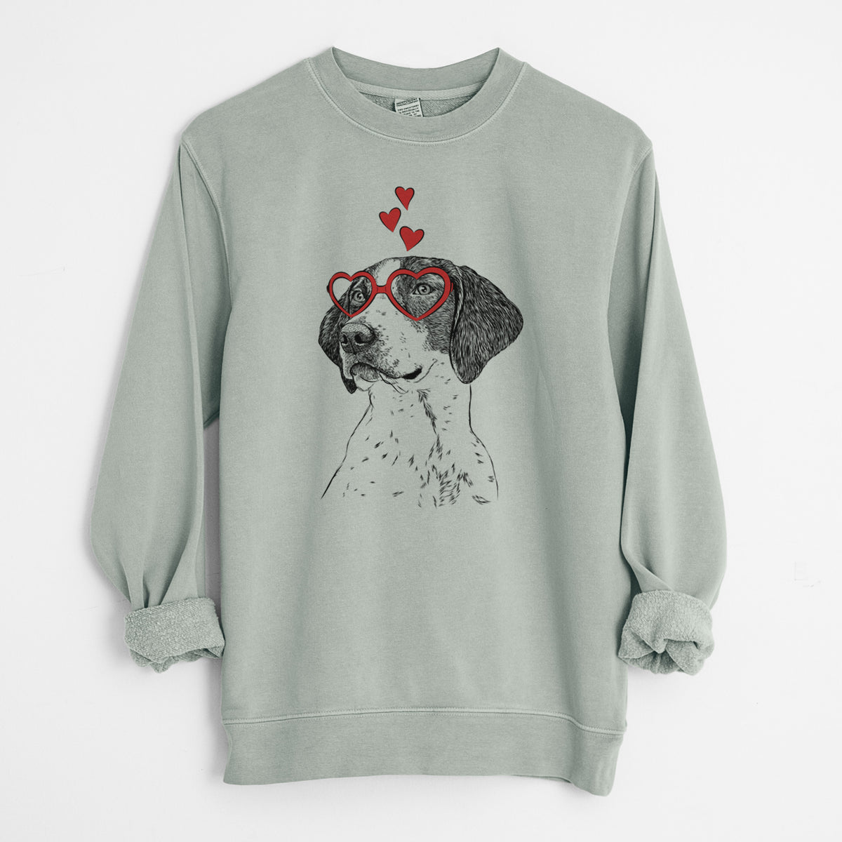 Valentine Payton the Mixed Breed - Unisex Pigment Dyed Crew Sweatshirt