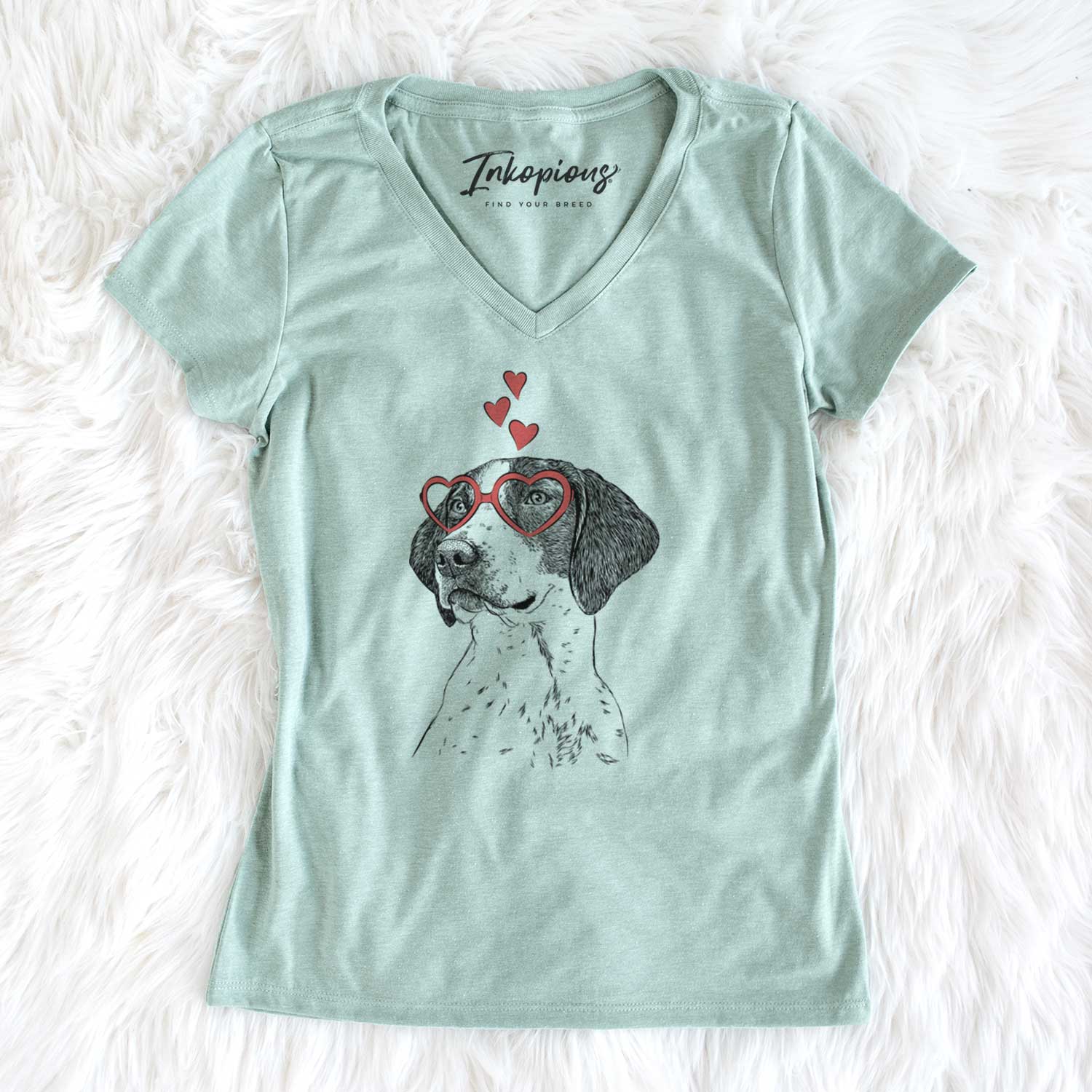 Valentine Payton the Mixed Breed - Women's V-neck Shirt