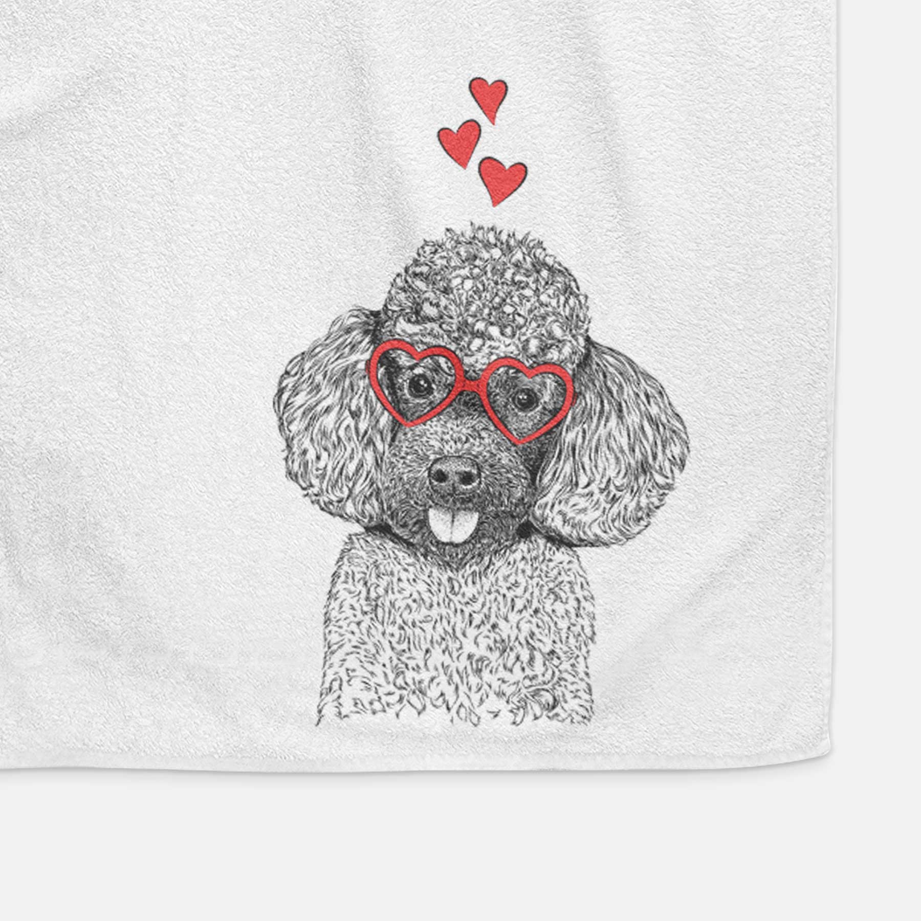 George the Toy Poodle Decorative Hand Towel