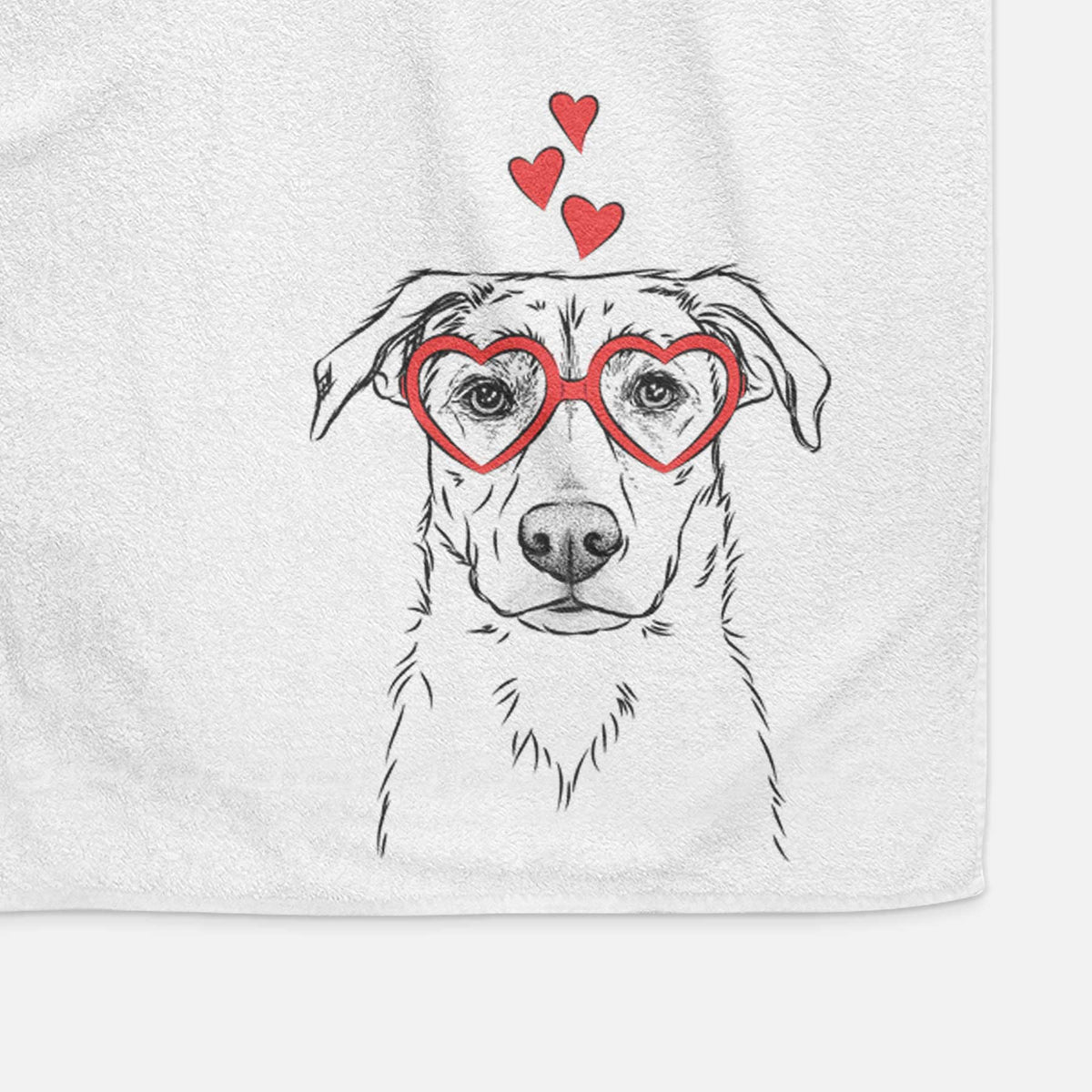 Peanut the Lab Mix Decorative Hand Towel