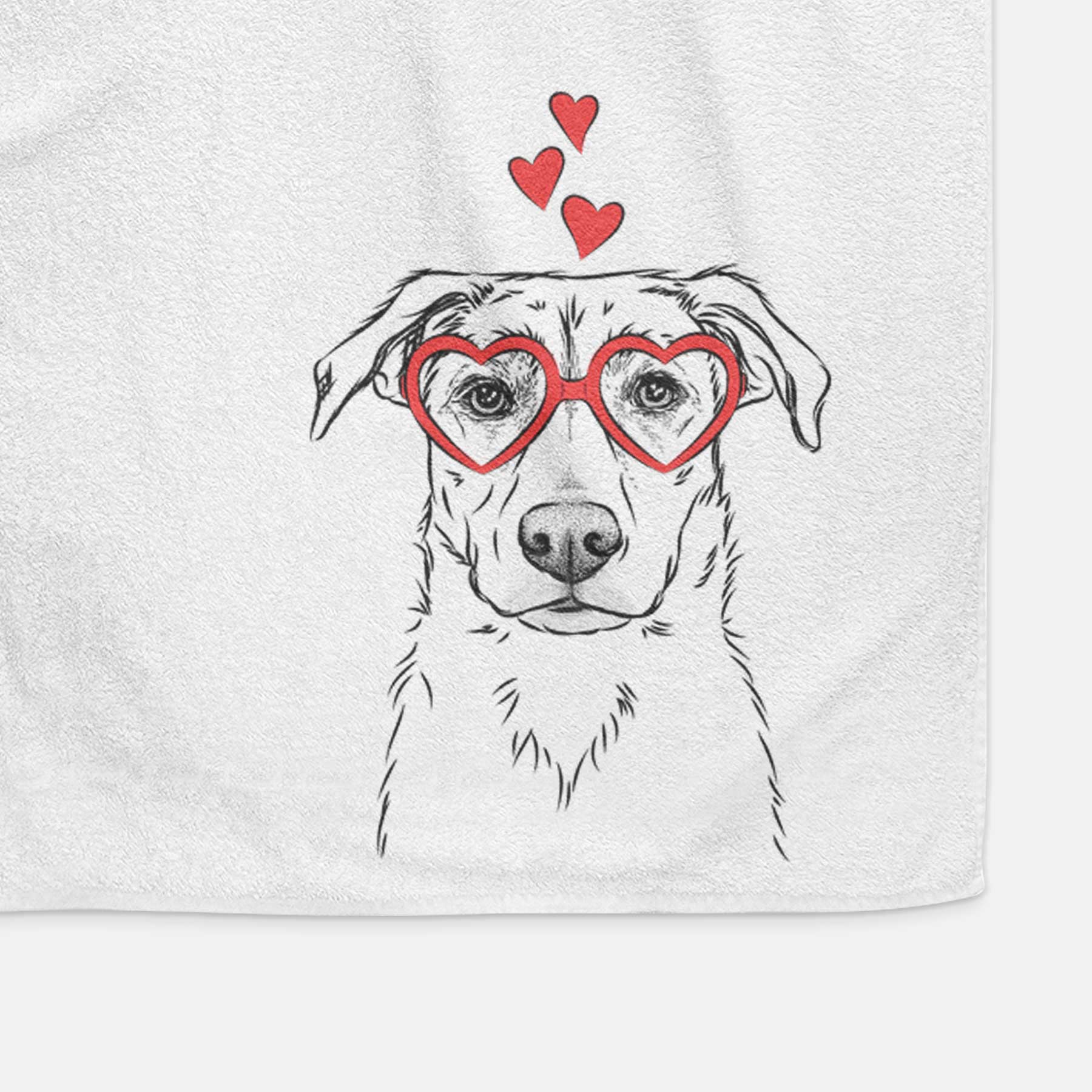 Peanut the Lab Mix Decorative Hand Towel