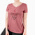 Valentine Pele the Lab Mix - Women's V-neck Shirt