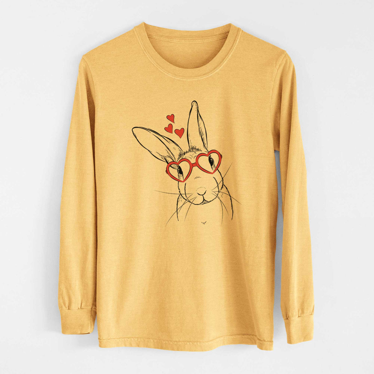 Valentine Penny the Belgian Hare - Heavyweight 100% Cotton Long Sleeve