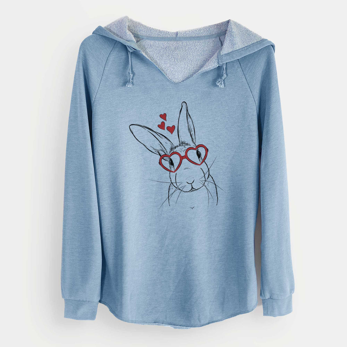 Valentine Penny the Belgian Hare - Cali Wave Hooded Sweatshirt
