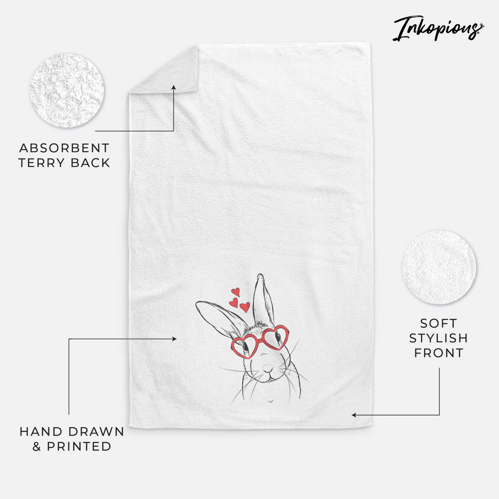 Penny the Belgian Hare Decorative Hand Towel