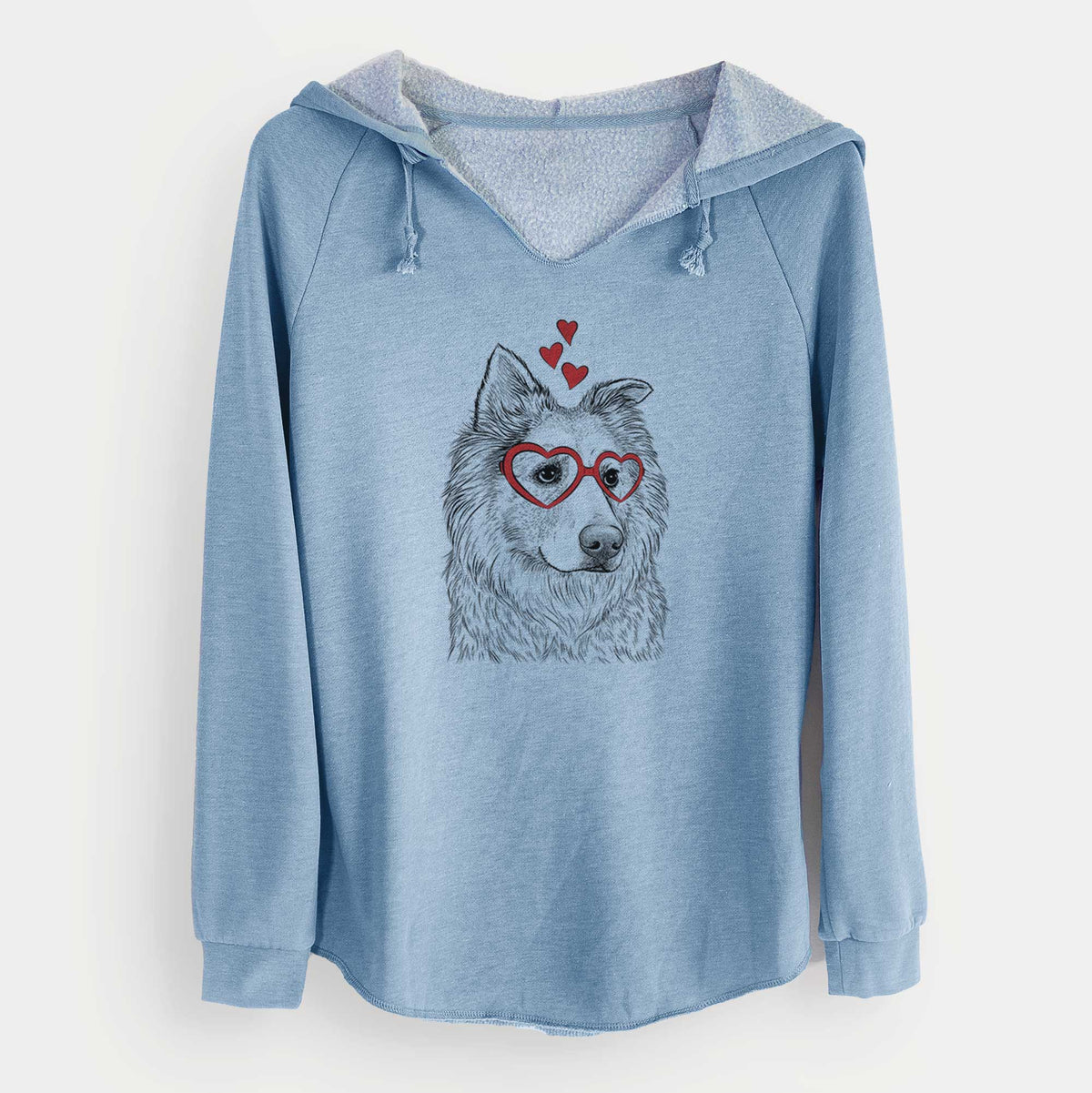Valentine Penny the Chow Mix - Cali Wave Hooded Sweatshirt