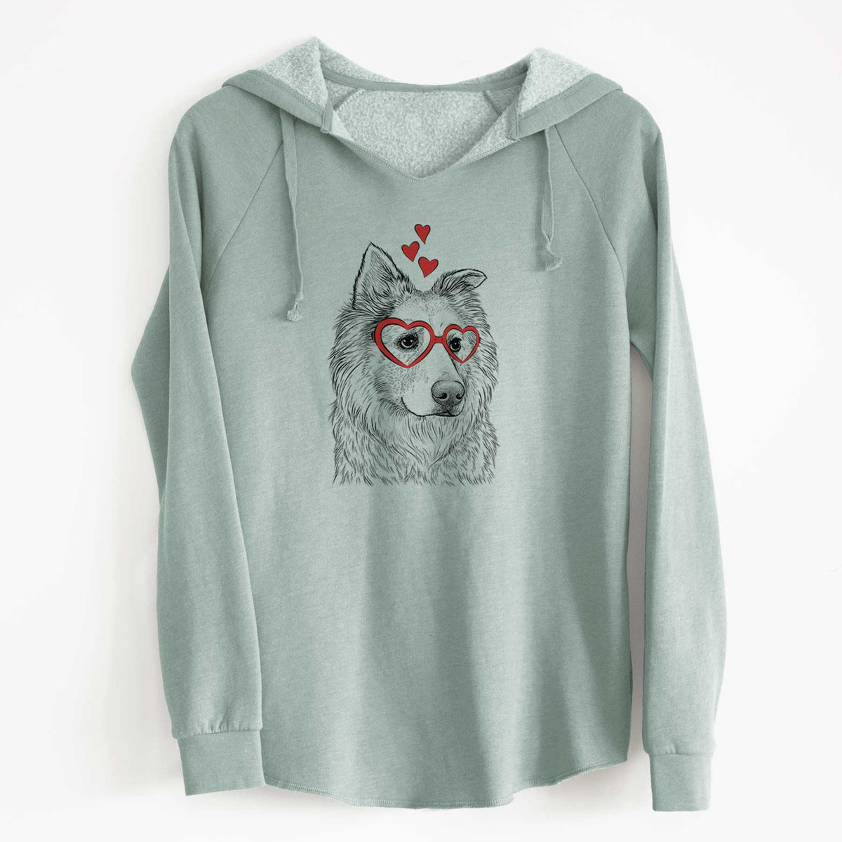 Valentine Penny the Chow Mix - Cali Wave Hooded Sweatshirt