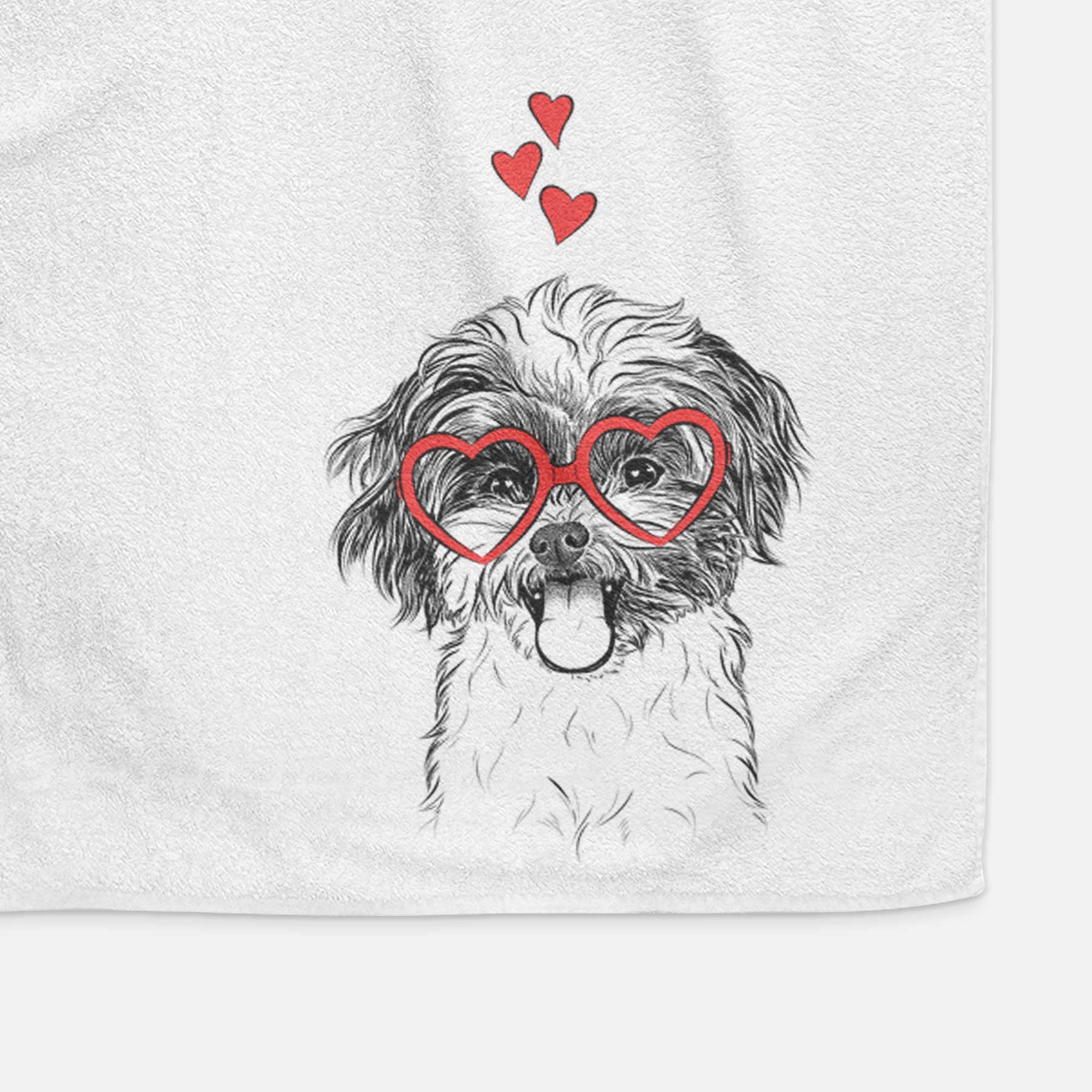 Pepper the Shihpoo Decorative Hand Towel