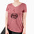 Valentine Pepper the Shihpoo - Women's V-neck Shirt