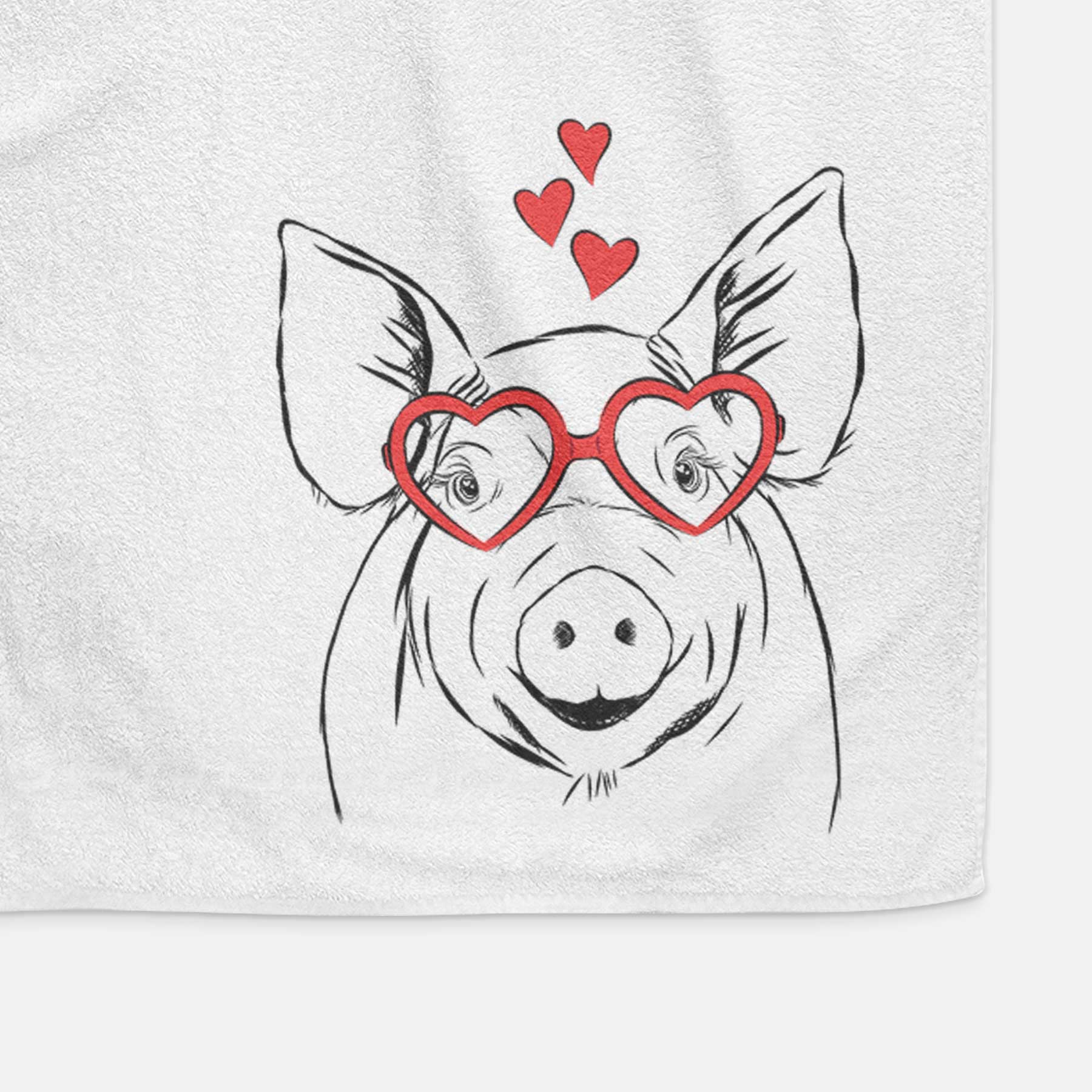 Perry the Pig Decorative Hand Towel