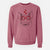 Valentine Perry the Pig - Unisex Pigment Dyed Crew Sweatshirt