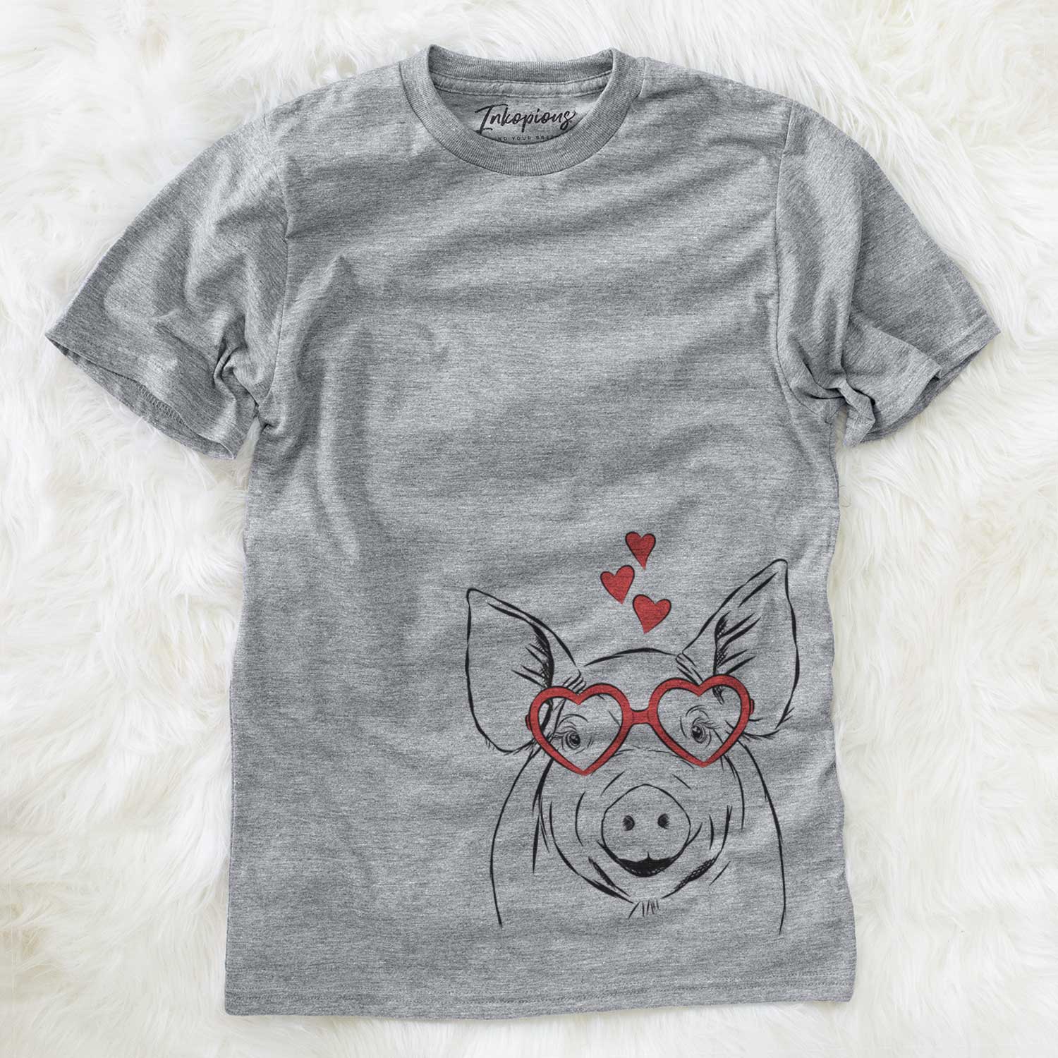 Valentine Perry the Pig - Unisex Crewneck