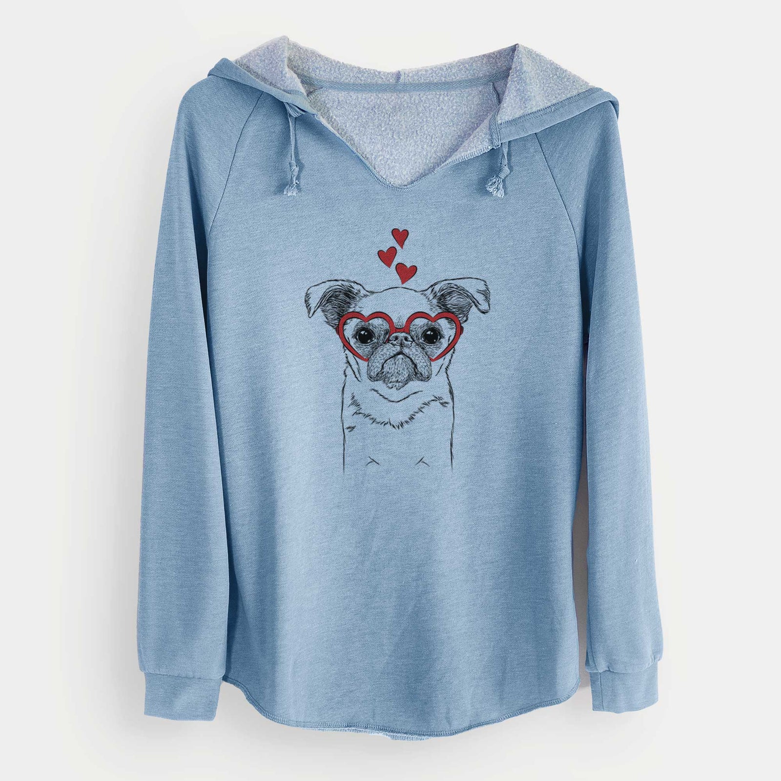 Valentine Petit Penny the Brussels Griffon - Cali Wave Hooded Sweatshirt