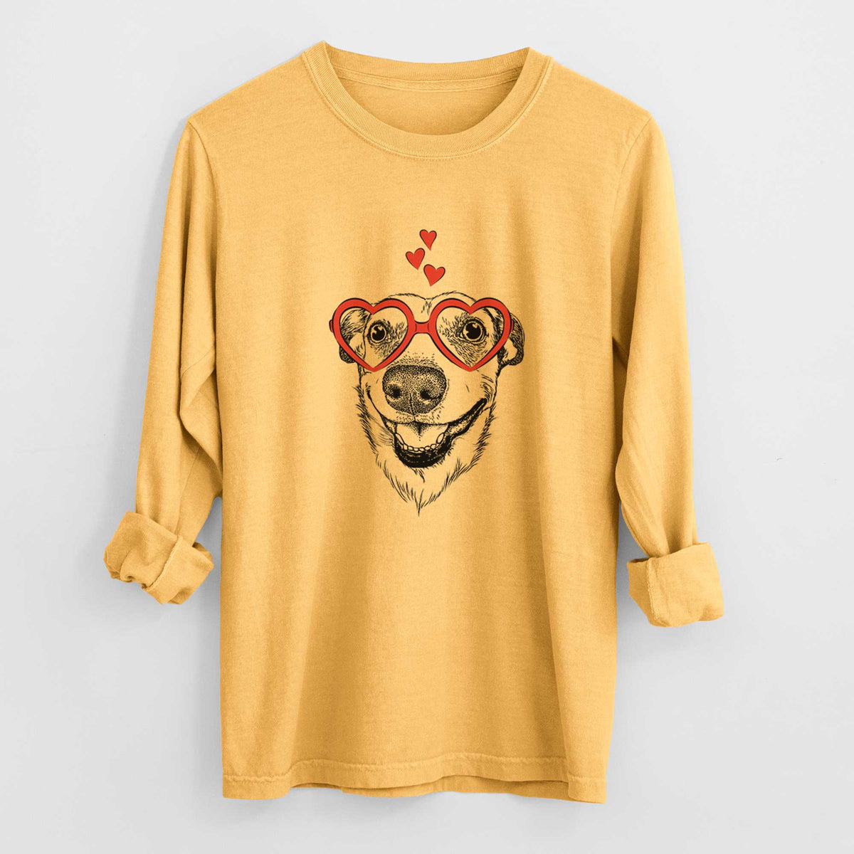 Valentine Petrah the Staffy Mix - Heavyweight 100% Cotton Long Sleeve