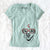 Valentine Petrah the Staffy Mix - Women's V-neck Shirt