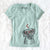 Valentine Peyton Manning the Beagle Bulldog Mix - Women's V-neck Shirt