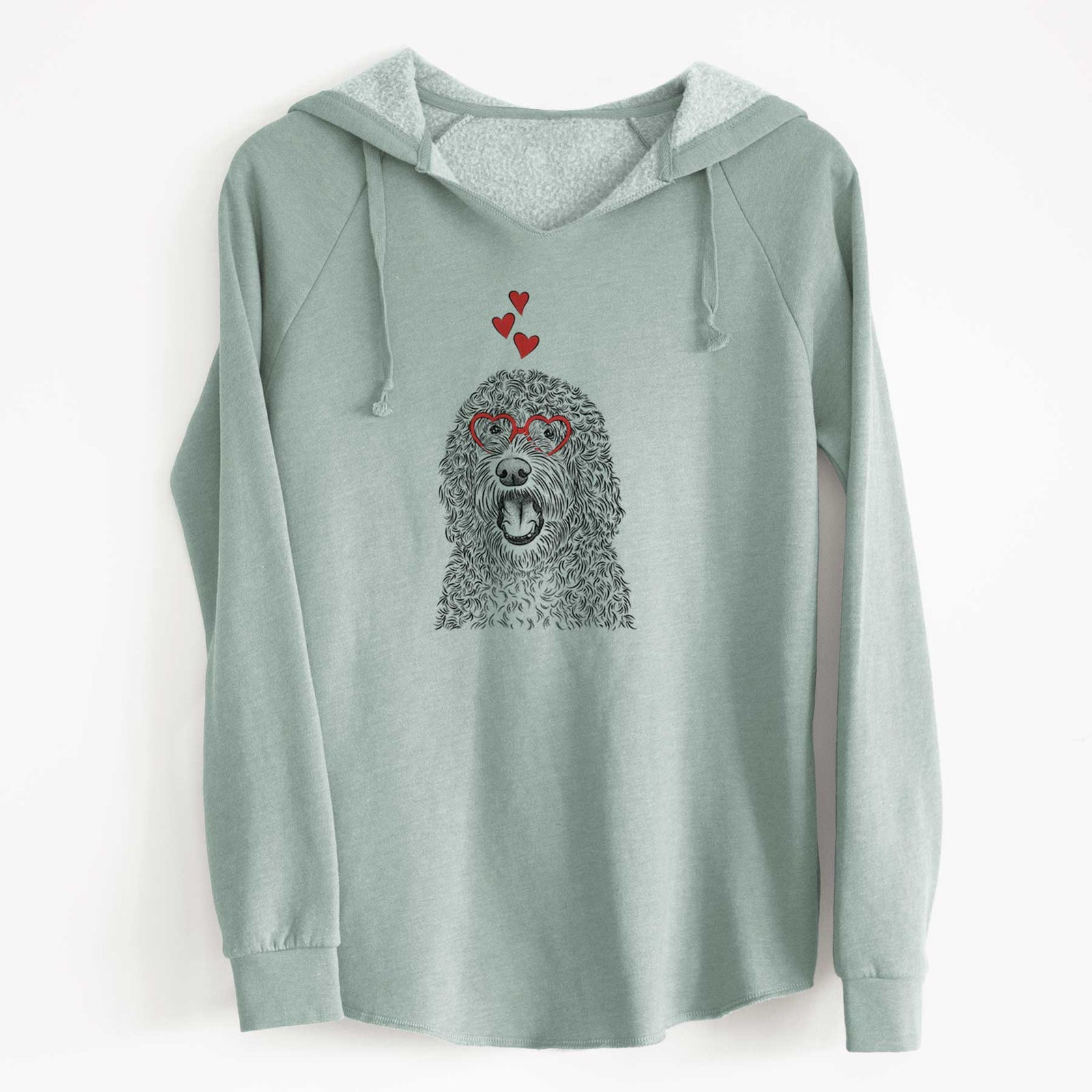 Valentine Phillip the Portuguese Water Dog - Cali Wave Hooded Sweatshirt