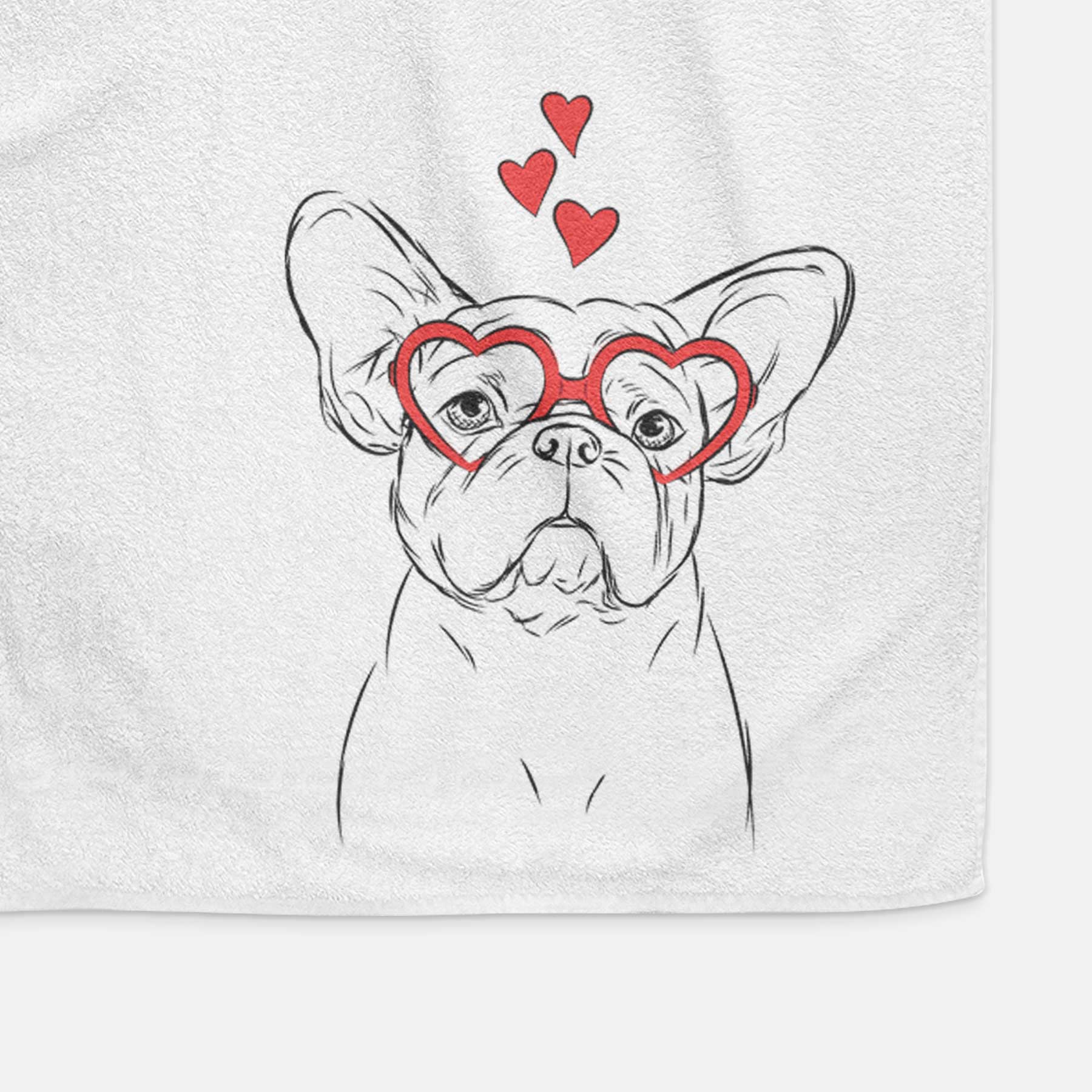 Pierre the French Bulldog Decorative Hand Towel