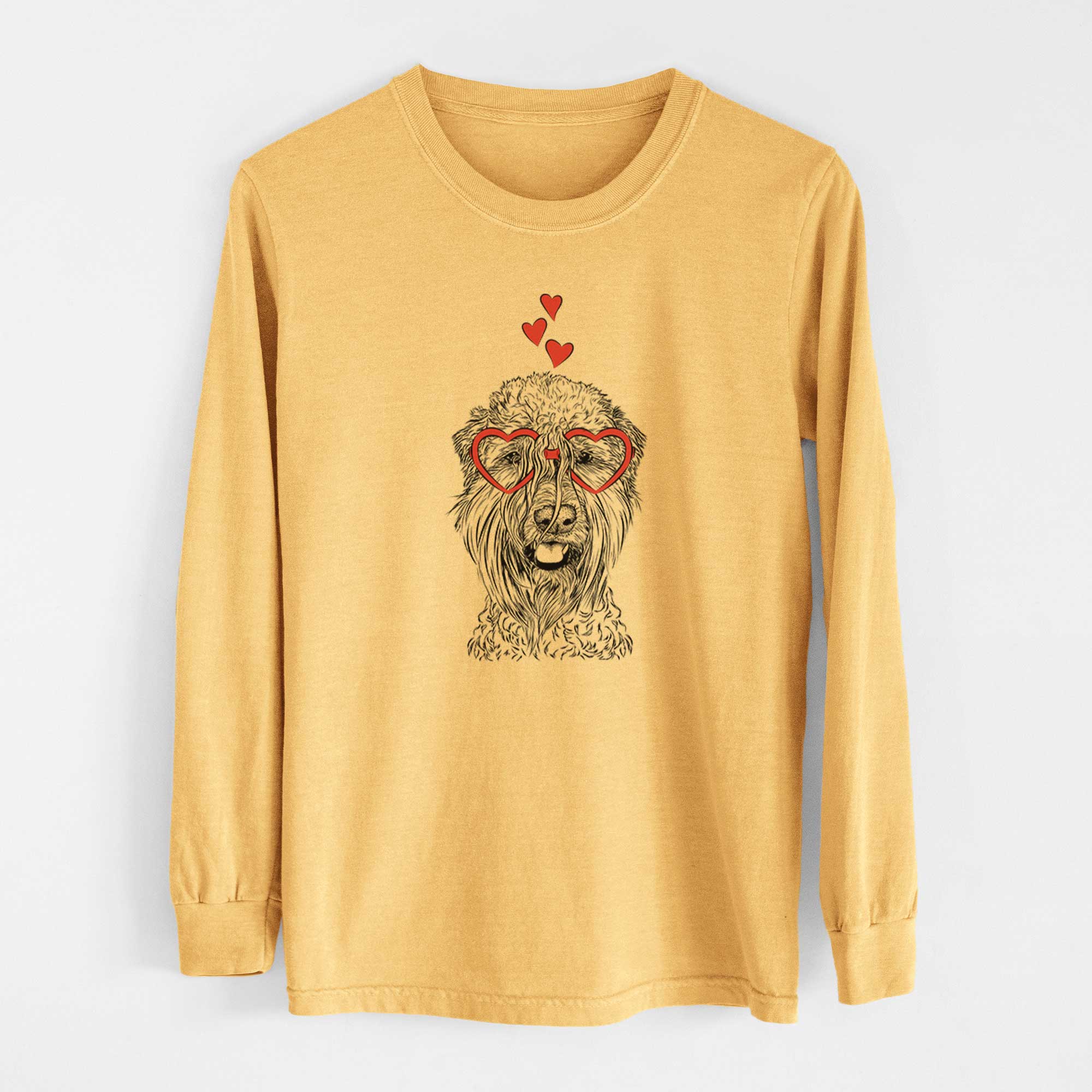 Valentine Pierre the Soft Coated Wheaten Terrier - Heavyweight 100% Cotton Long Sleeve