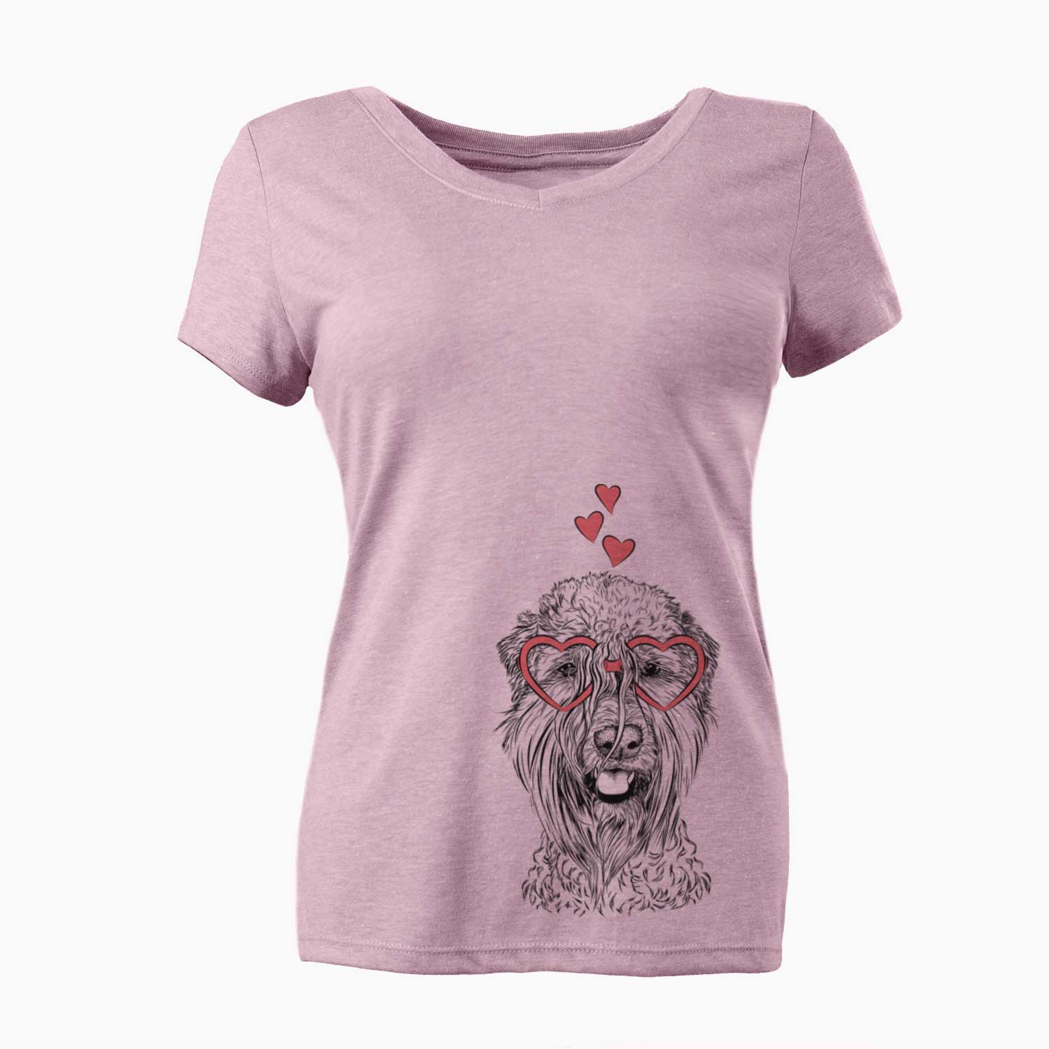 Valentine Pierre the Soft Coated Wheaten Terrier - Women's V-neck Shirt