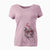 Valentine Piggy the American Staffordshire Terrier - Women's V-neck Shirt