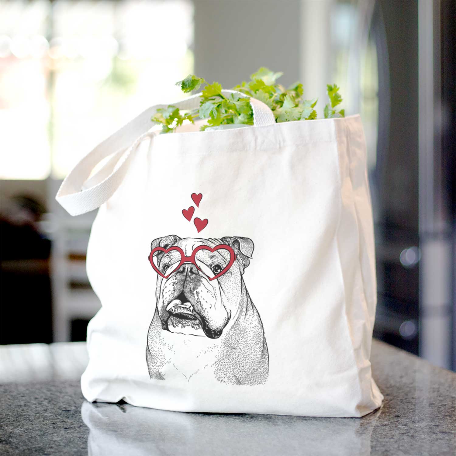 Piggy the English Bulldog - Tote Bag