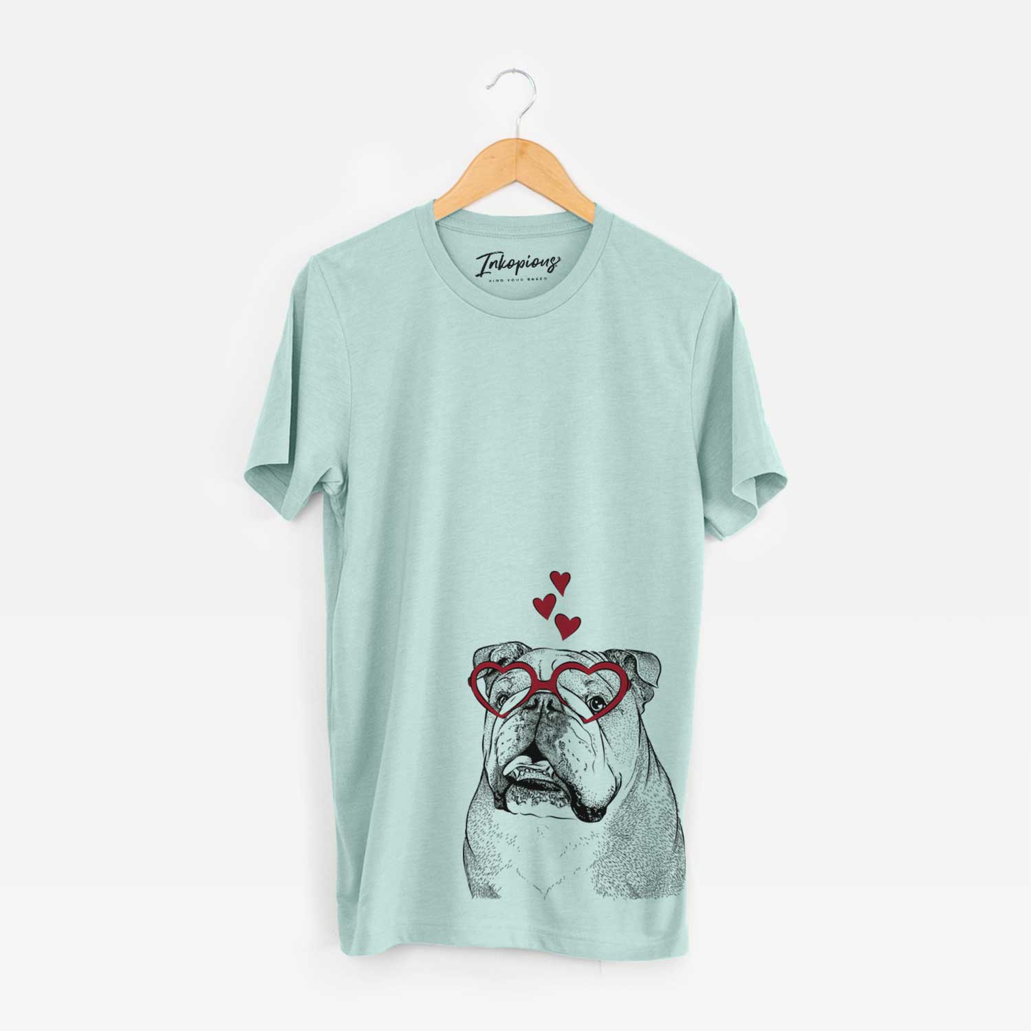 Piggy the English Bulldog - Bella Canvas Unisex Crewneck