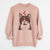 Valentine Pinky the Tuxedo Cat - Unisex Pigment Dyed Crew Sweatshirt