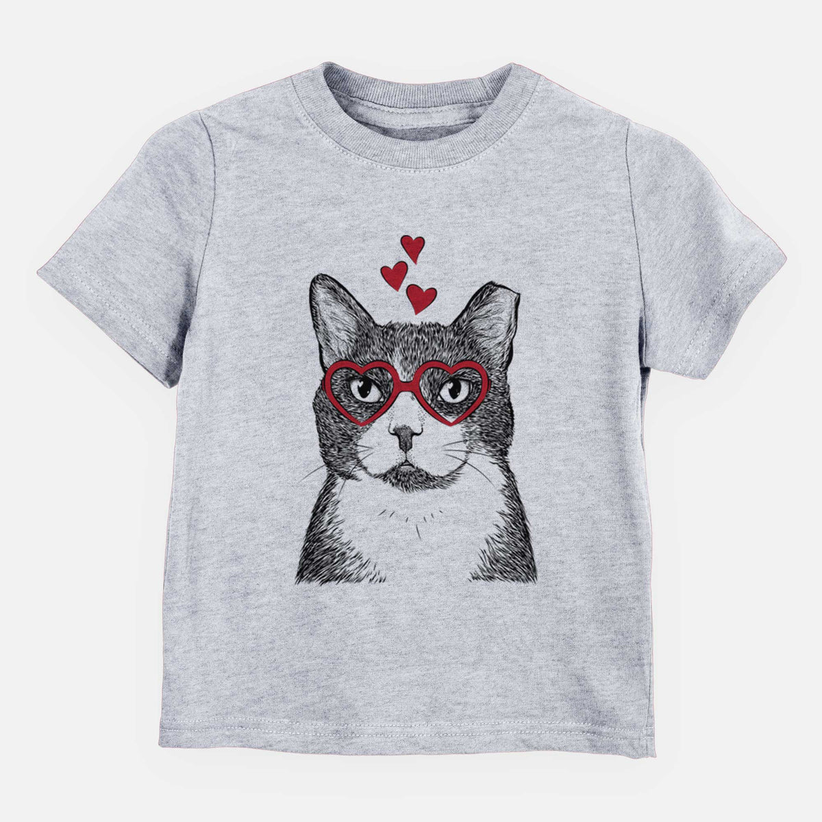 Valentine Pinky the Tuxedo Cat - Kids/Youth/Toddler Shirt