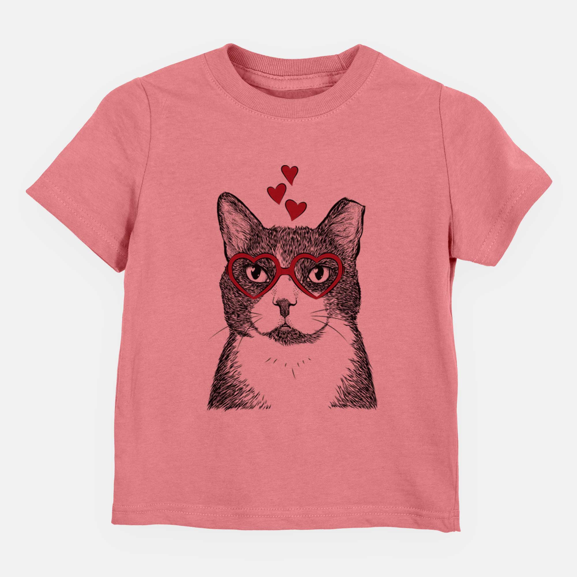 Valentine Pinky the Tuxedo Cat - Kids/Youth/Toddler Shirt