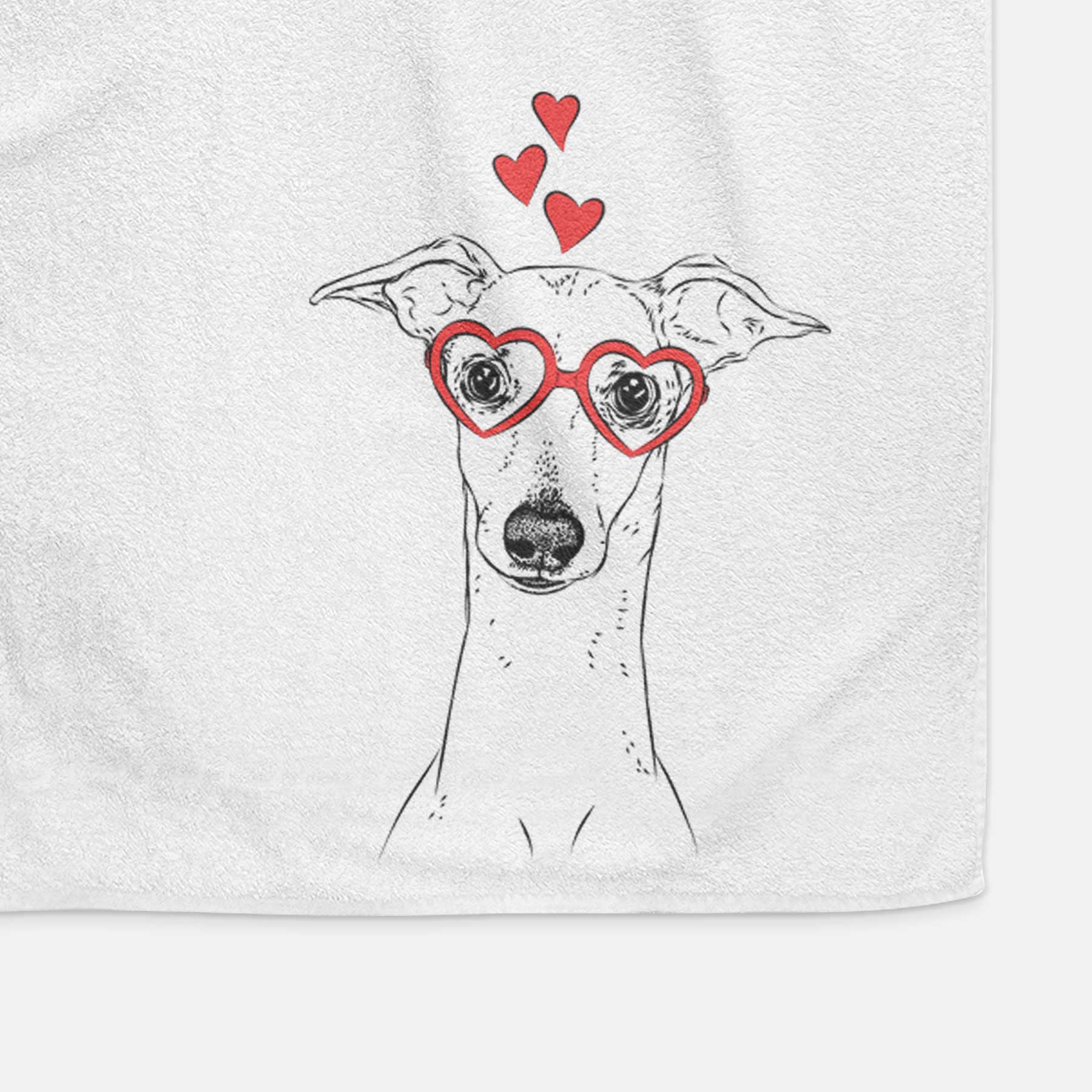 Pip the Italian Greyhound Decorative Hand Towel