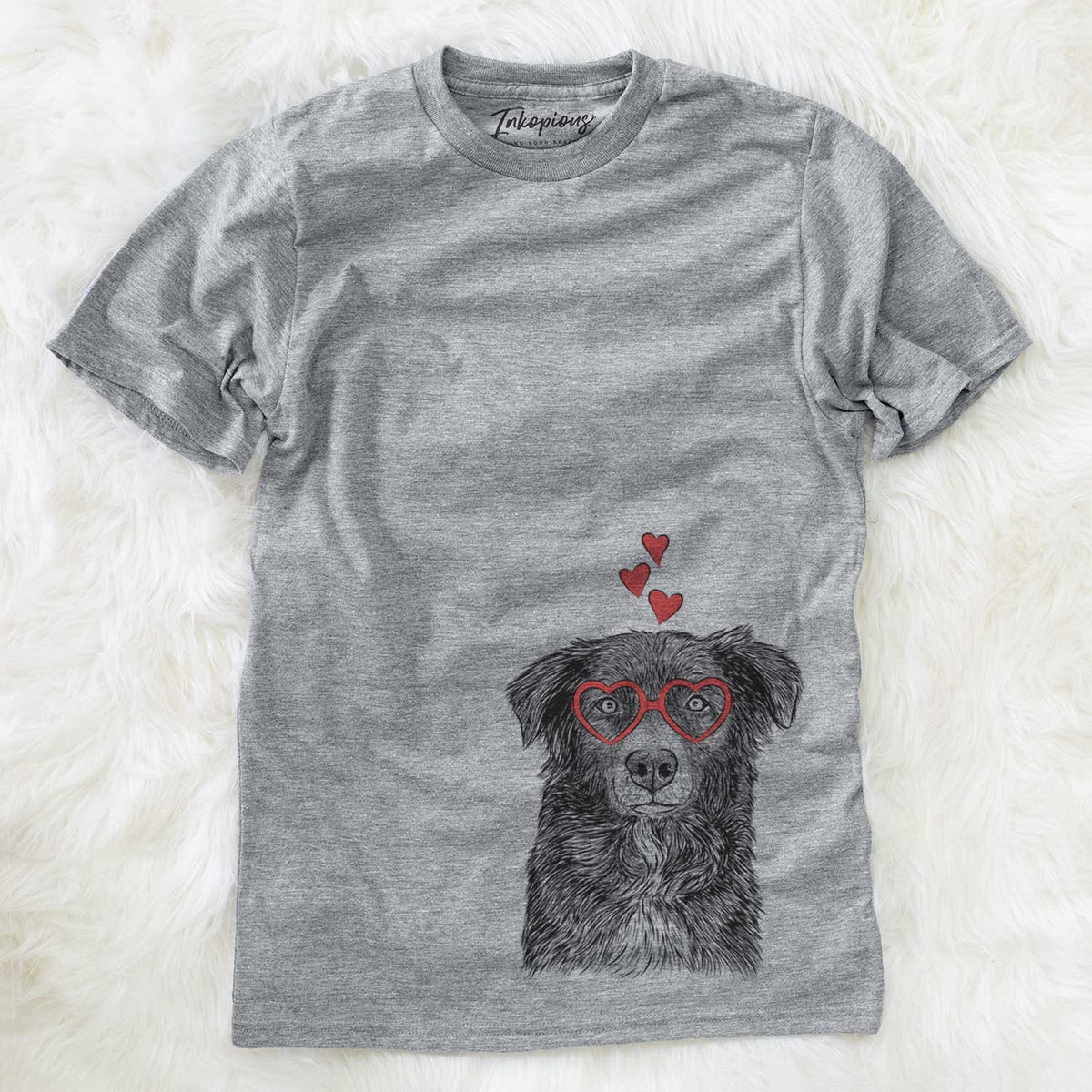 Valentine Pixel the Australian Shepherd - Unisex Crewneck