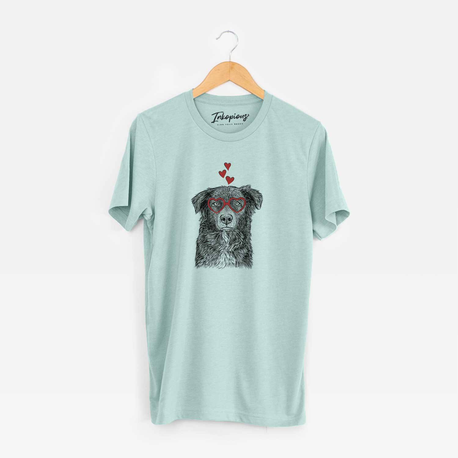 Valentine Pixel the Australian Shepherd - Unisex Crewneck