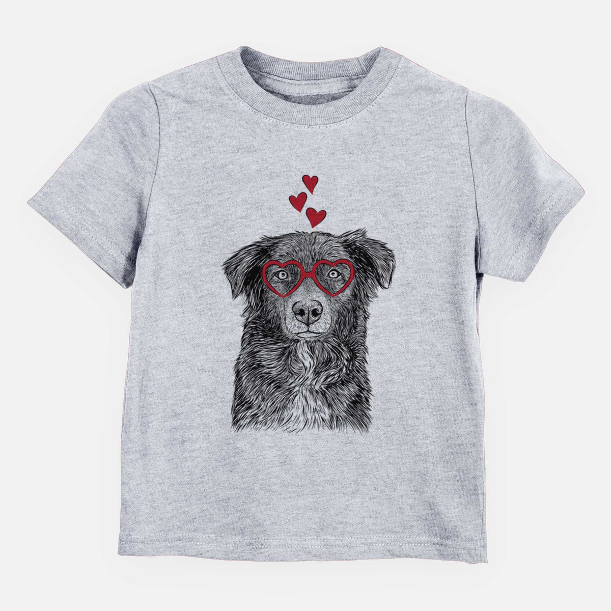 Valentine Pixel the Australian Shepherd - Kids/Youth/Toddler Shirt