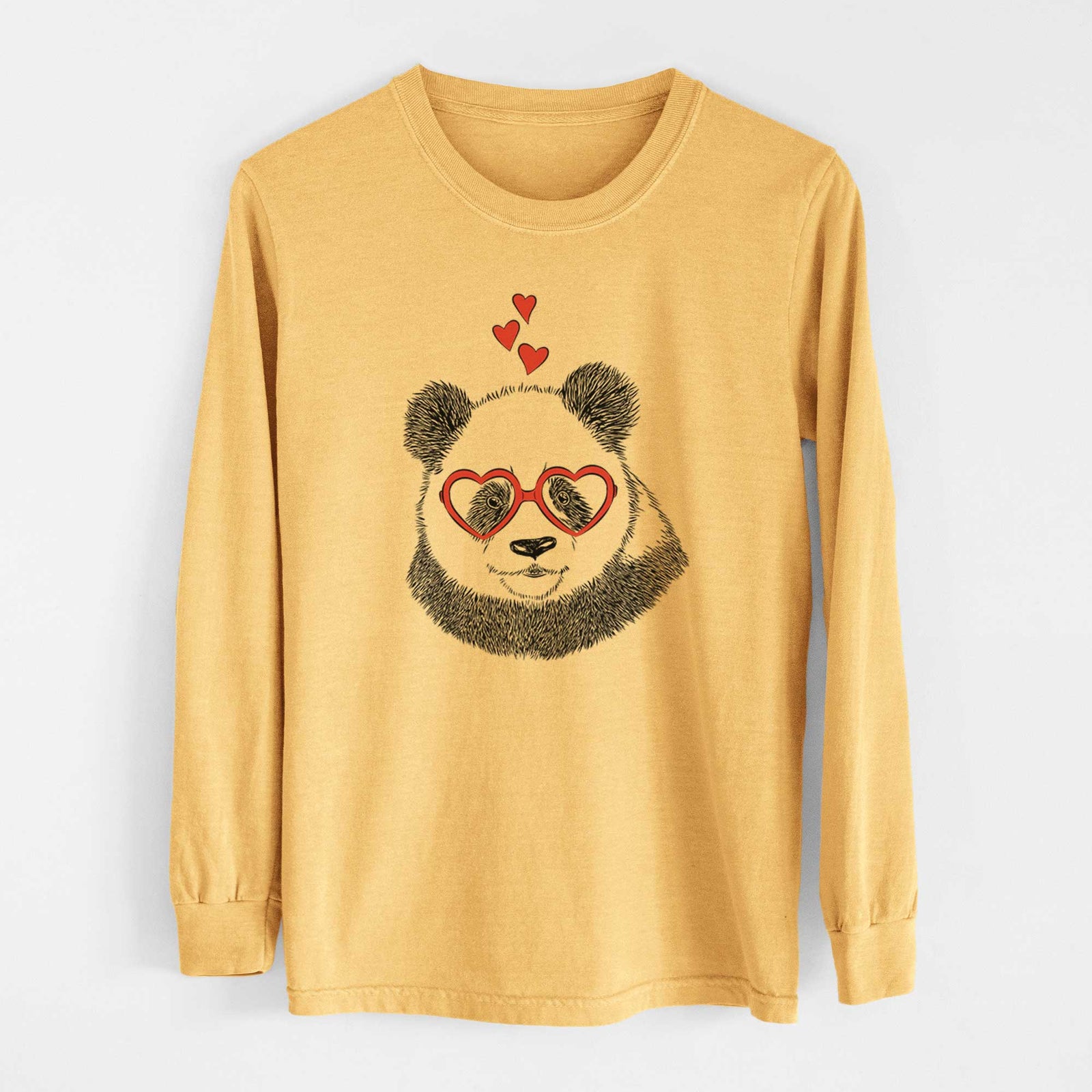 Valentine Po the Panda - Heavyweight 100% Cotton Long Sleeve