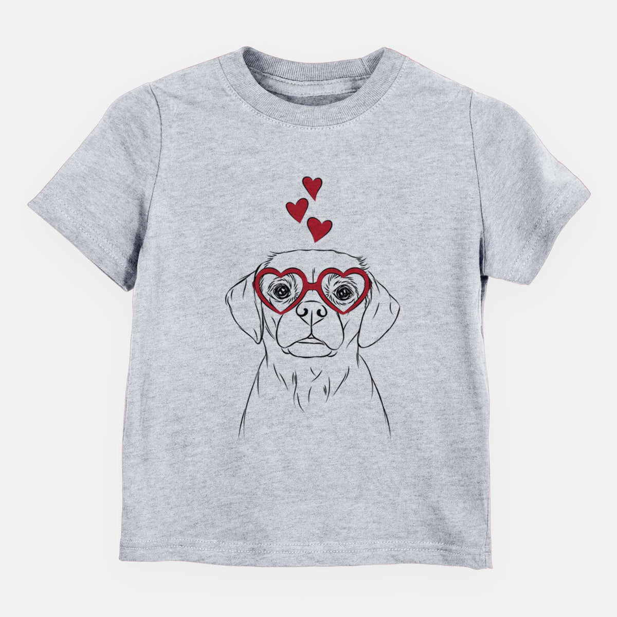 Valentine Popcorn the Puggle - Kids/Youth/Toddler Shirt