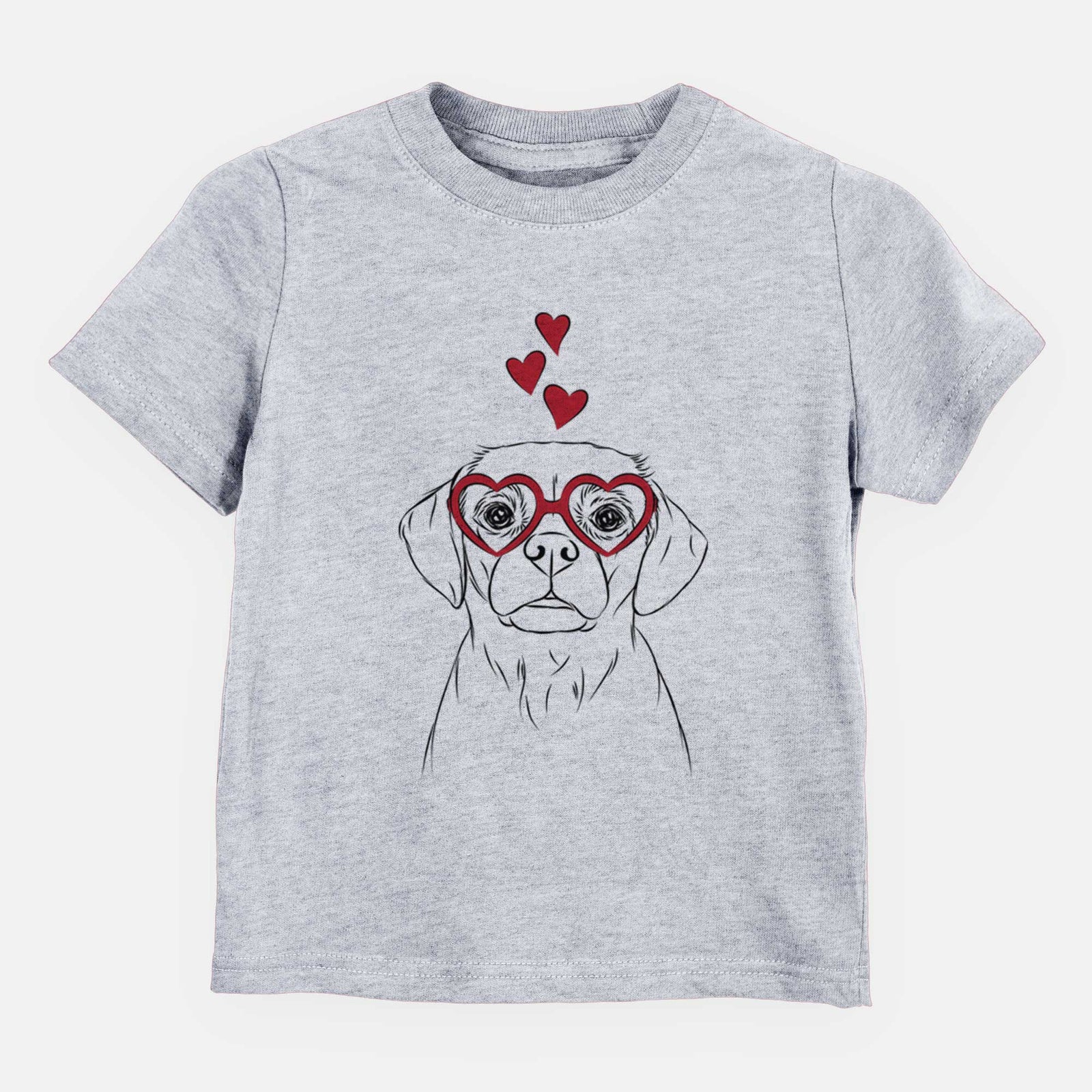 Valentine Popcorn the Puggle - Kids/Youth/Toddler Shirt