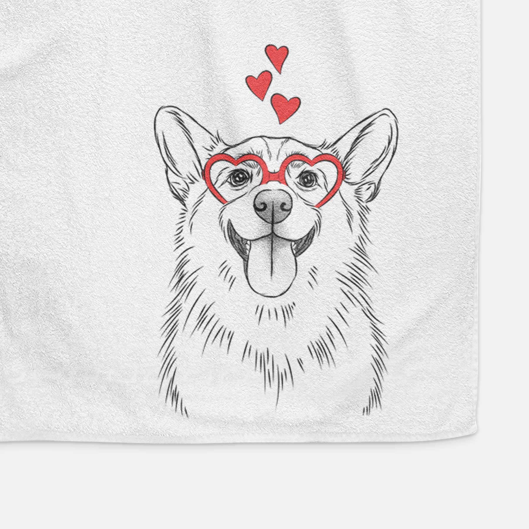 Porter the Pembroke Welsh Corgi Decorative Hand Towel