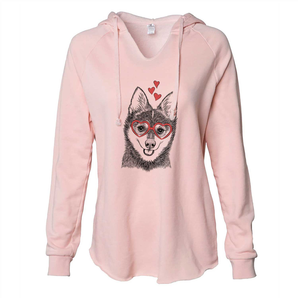 Valentine Posey the Alaskan Klee Kai - Cali Wave Hooded Sweatshirt