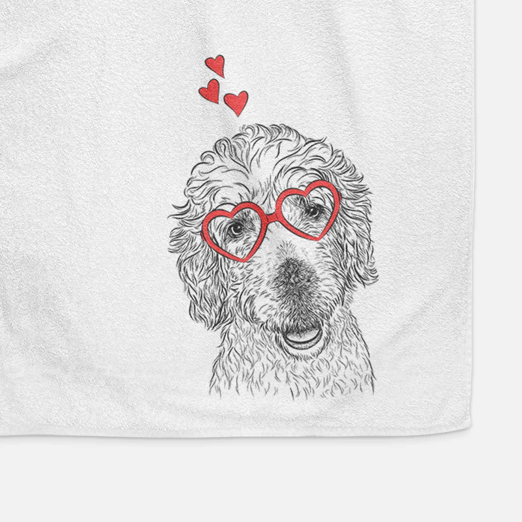 Preston the Labradoodle Decorative Hand Towel