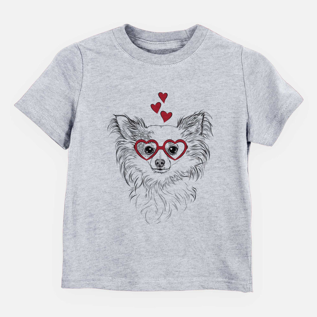 Valentine Princess Ava the Long Haired Chihuahua - Kids/Youth/Toddler Shirt