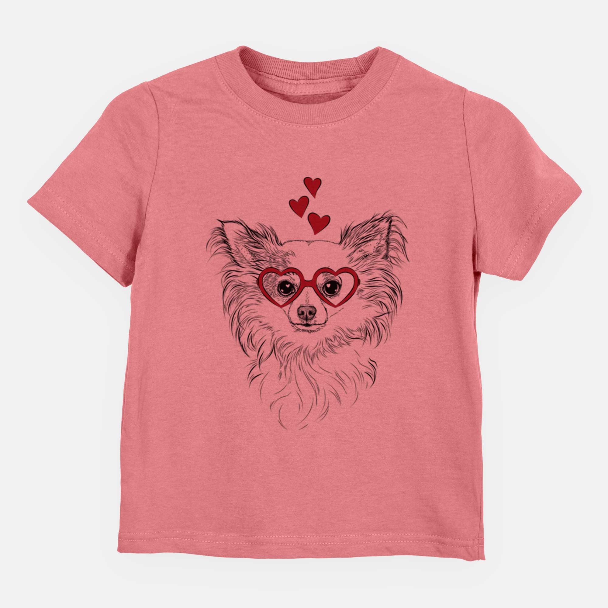 Valentine Princess Ava the Long Haired Chihuahua - Kids/Youth/Toddler Shirt