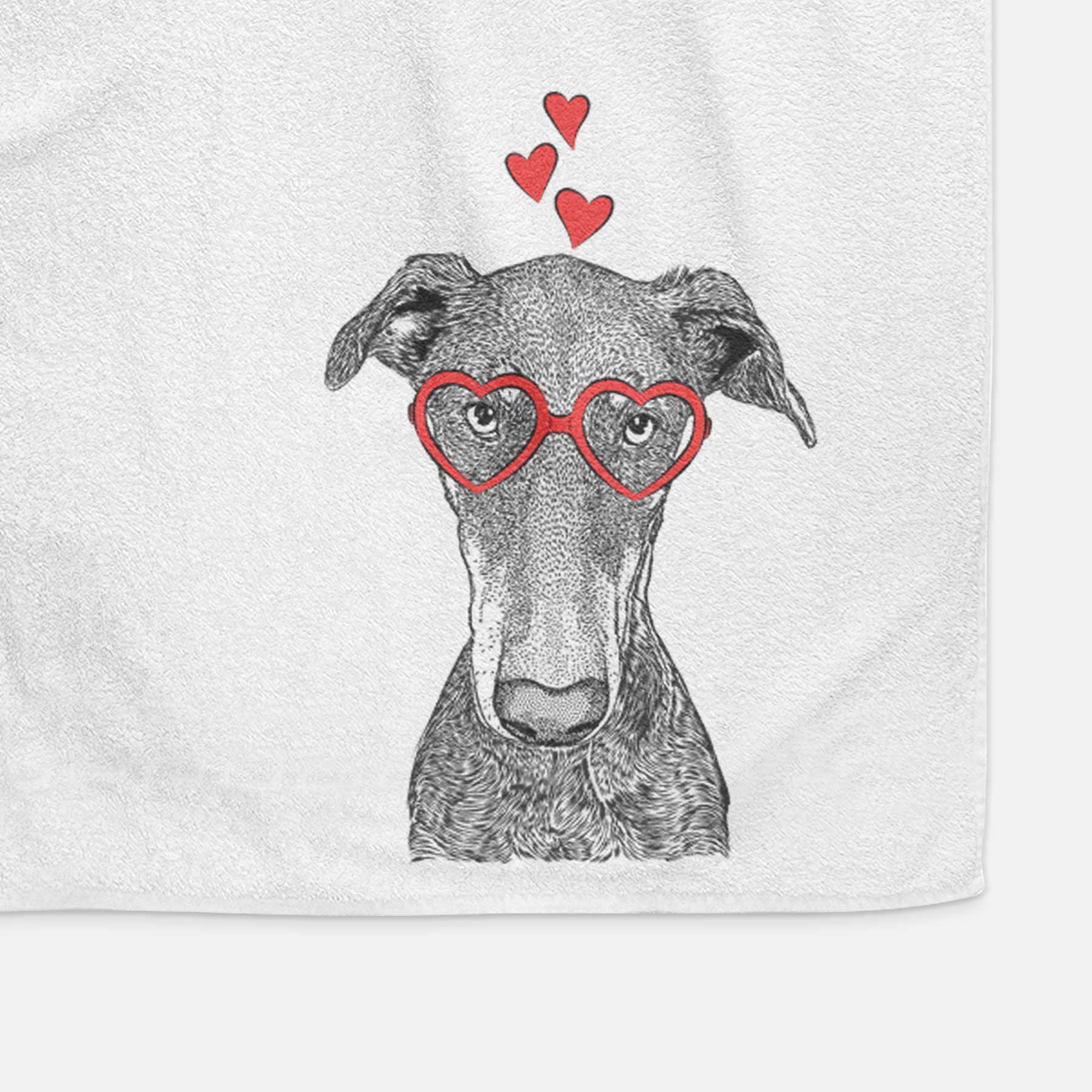 Princess Fiona the Doberman Pinscher Decorative Hand Towel