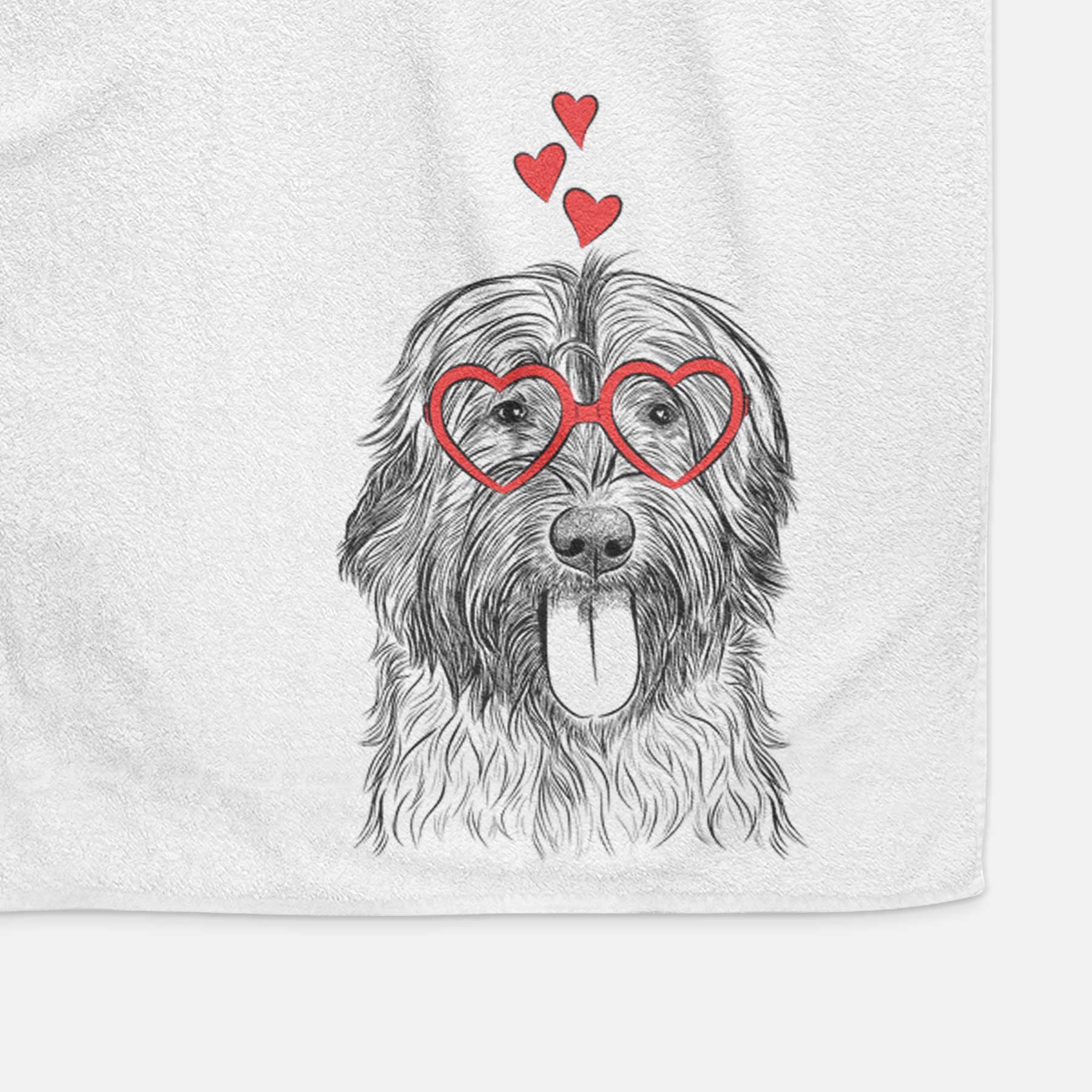 Puig the Catalan Sheepdog Decorative Hand Towel